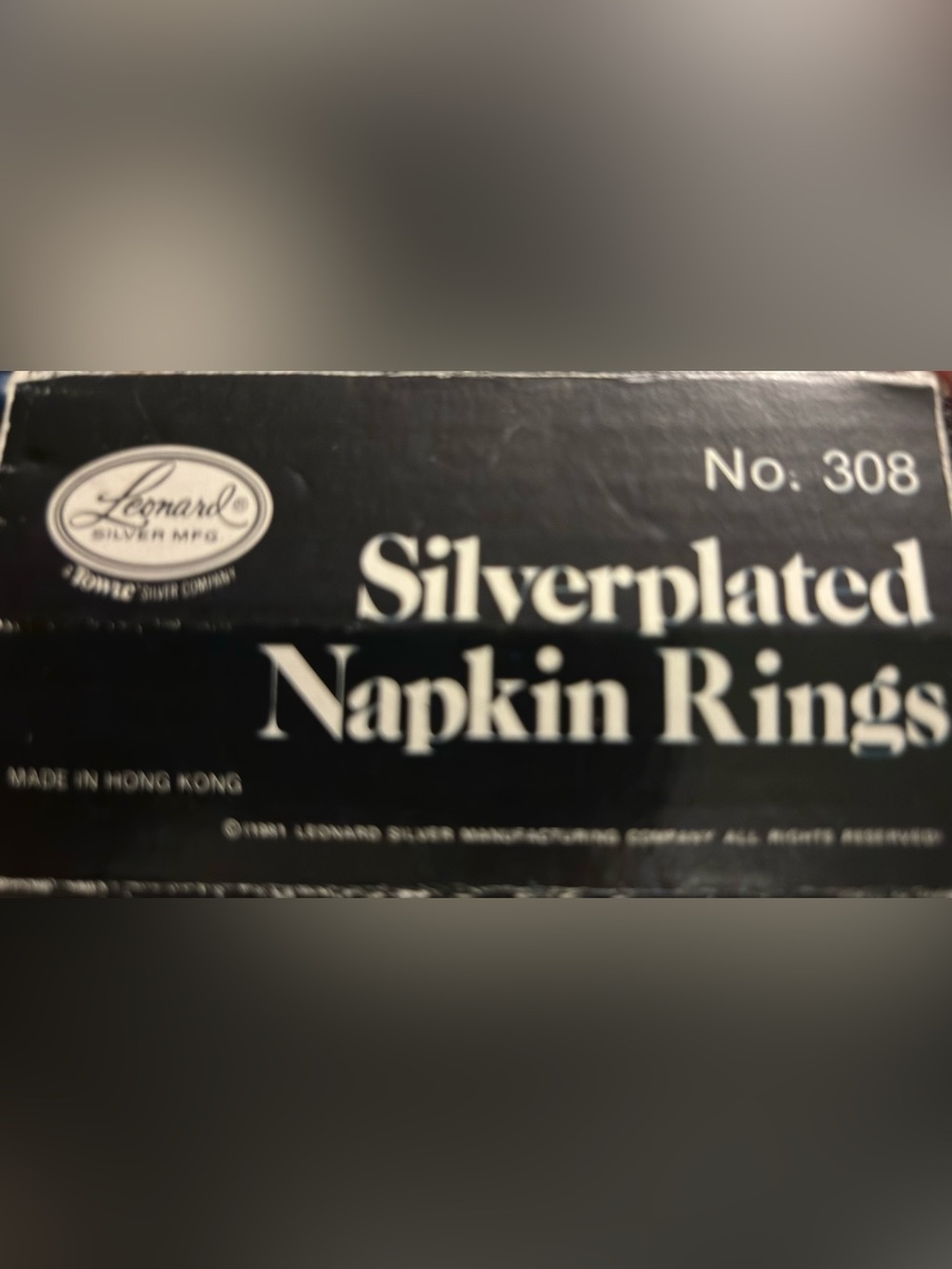 Silver Napkin Rings Set - Picture 3 of 4